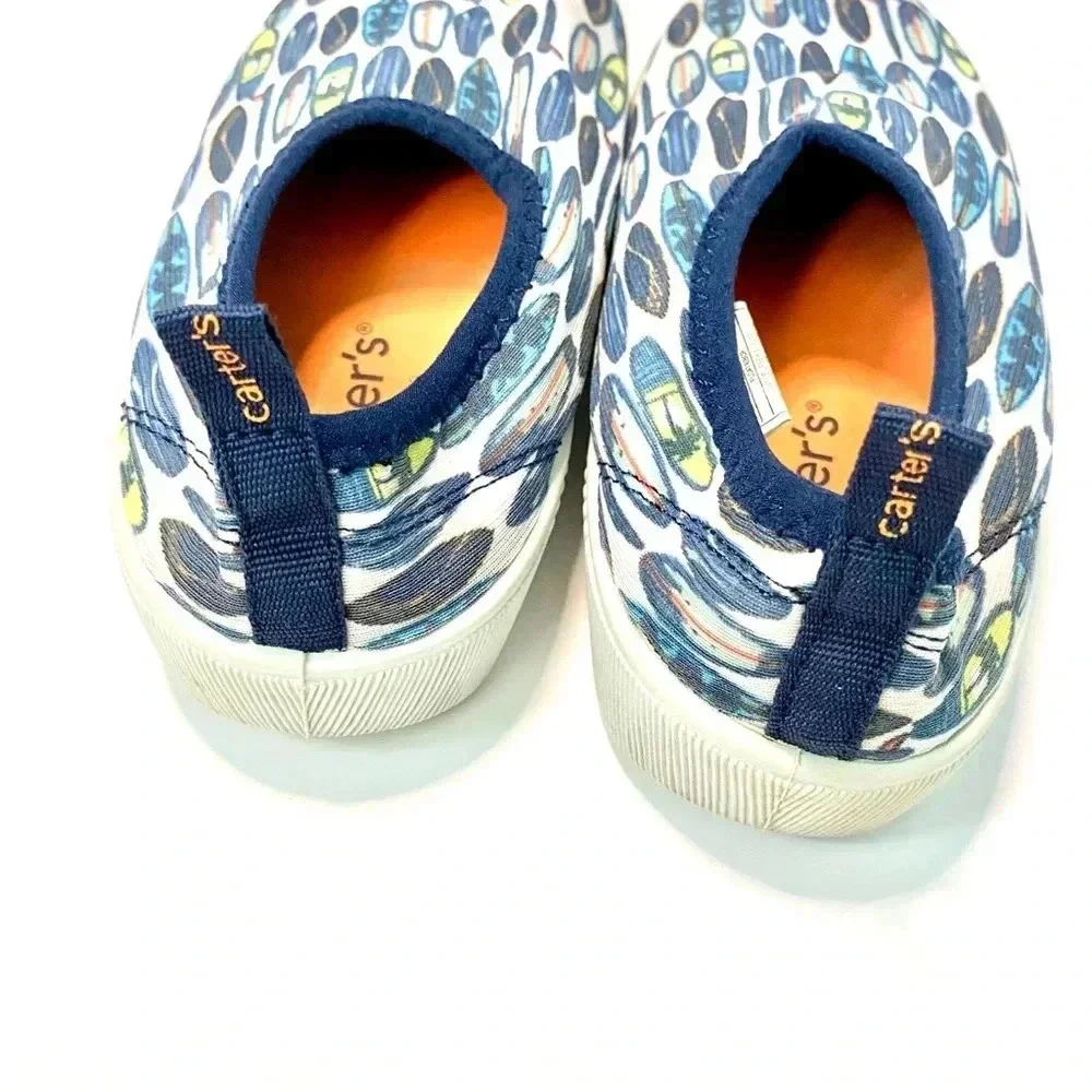 Carter’s Toddler Size 12 Surfboard Print Water Shoes Unisex Blue